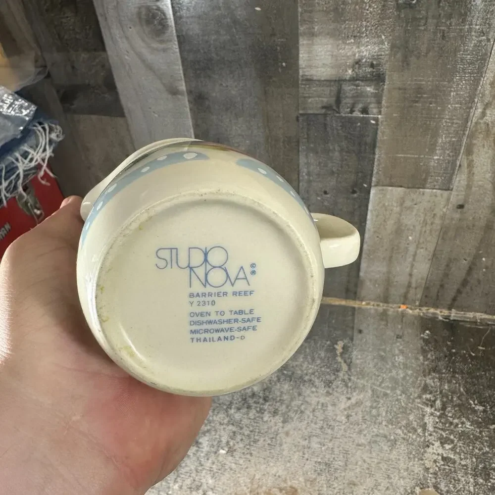 90's Studio Nova Barrier Reef Tropical Fish Creamer VTG‎